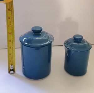 Blue Ceramic Canister Set